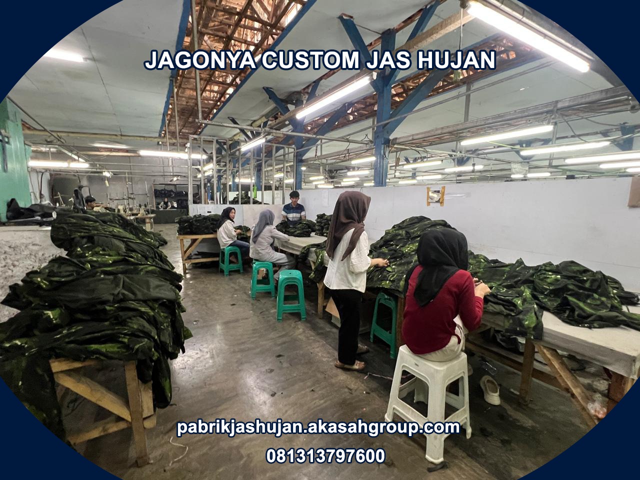 081313797600 Pabrik Konveksi Pusat Jasa Pembuatan Jas Hujan Custom Terpercaya Berpengalaman Harga Murah Kualitas Bagus Setelan Jubah Ponco 2